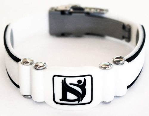 Dr-Ion: Adjustable Snap-in Wristband (White/Black)